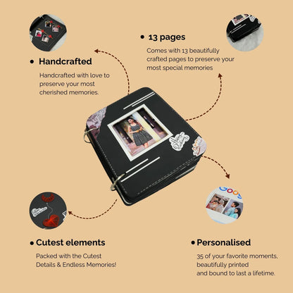 Handmade Personalized Scrapbook Album – Custom Memory Photo Book Gift