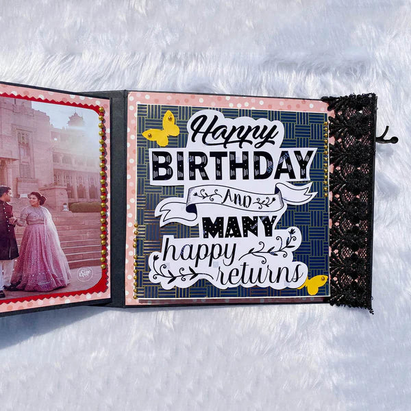 Personalized Explosion Box Scrapbook – Handmade Birthday Memory Gift Box