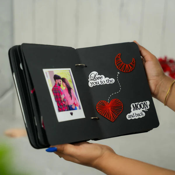 Handmade Personalized Scrapbook Album – Custom Memory Photo Book Gift