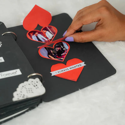 Handmade Personalized Scrapbook Album – Custom Memory Photo Book Gift