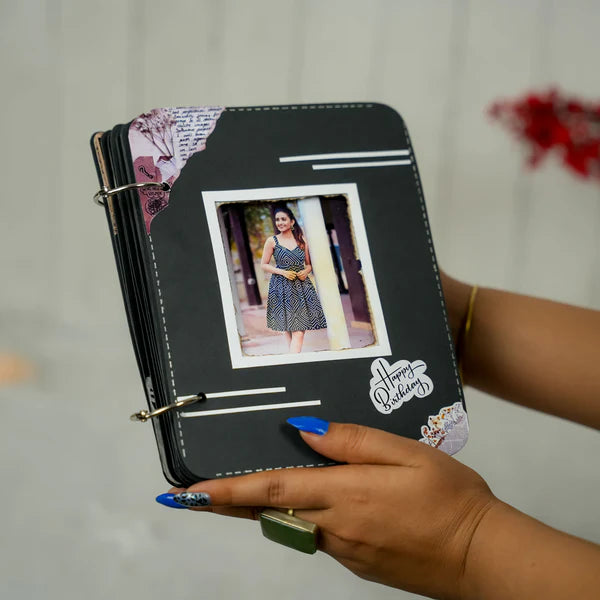 Handmade Personalized Scrapbook Album – Custom Memory Photo Book Gift