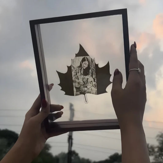 Custom Leaf Photo Frame – Personalized Artistic Memory Frame