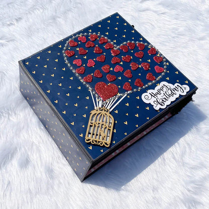 Personalized Explosion Box Scrapbook – Handmade Birthday Memory Gift Box