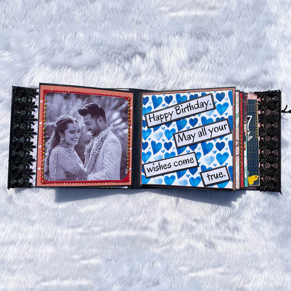 Personalized Explosion Box Scrapbook – Handmade Birthday Memory Gift Box