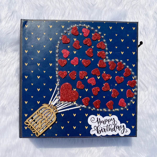 Personalized Explosion Box Scrapbook – Handmade Birthday Memory Gift Box