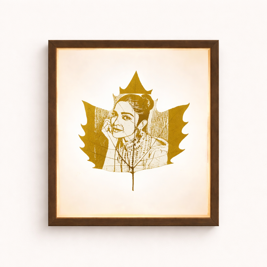 Custom Leaf Photo Frame – Personalized Artistic Memory Frame