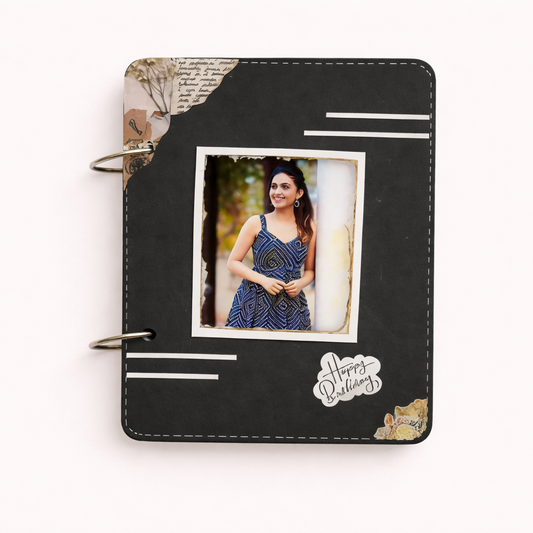 Handmade Personalized Scrapbook Album – Custom Memory Photo Book Gift
