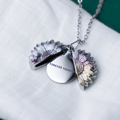 Sunflower Colored Photo Necklace
